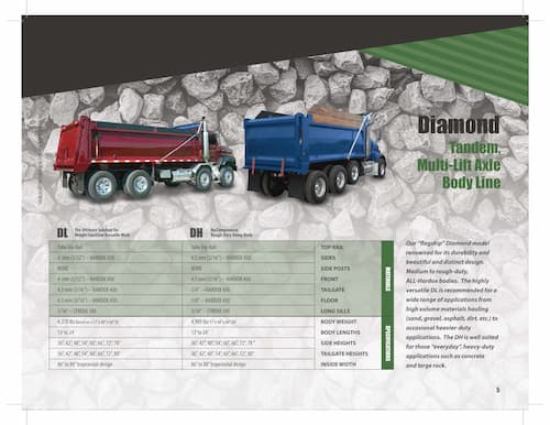 Diamond Tandem Multi Lift Axle Body Line 1